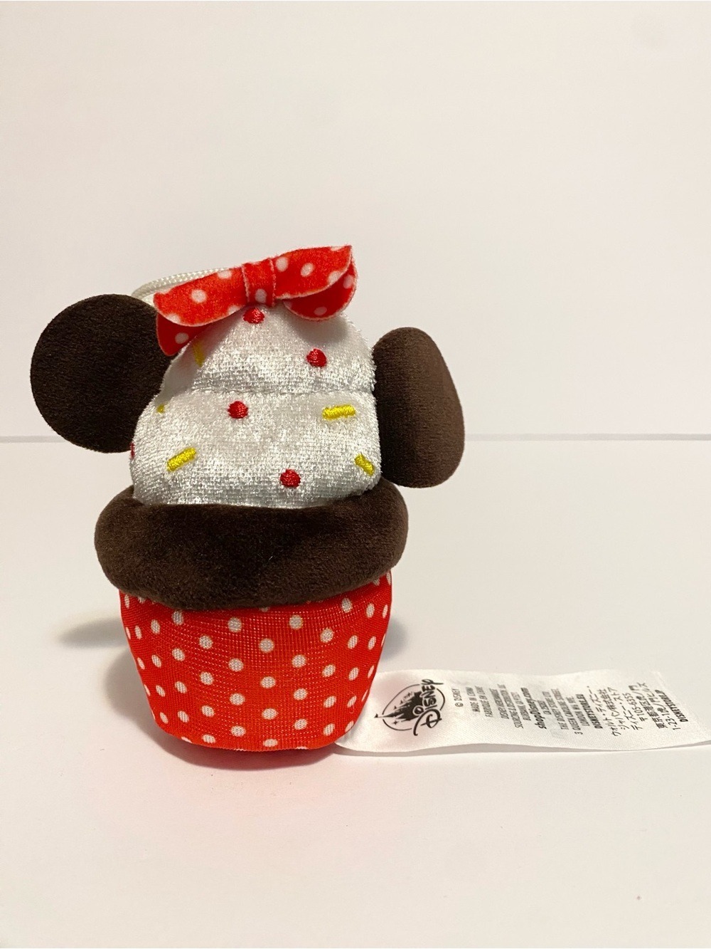 Disney Minnie Mouse Cupcake Small Micro Food Plush Collectible Ornament Toy